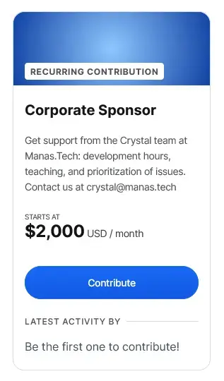 Corporate sponsorship tiers